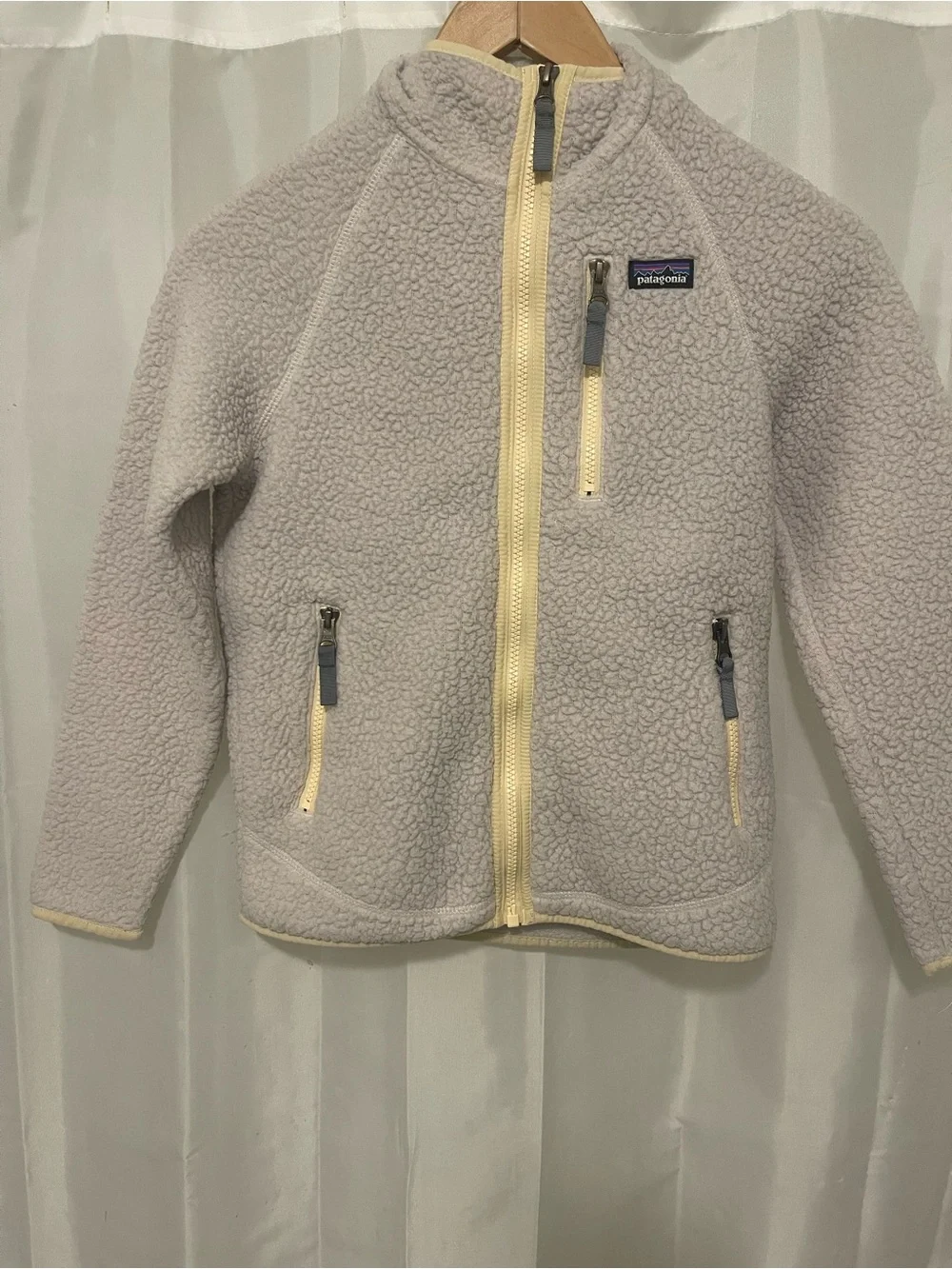 Patagonia Sherpa Zip Up Sweater Kids Medium 10 Fleece Jacket